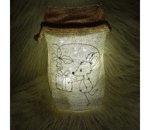 Stickserie - ITH Lichtbeutel Weihnachtsmaus